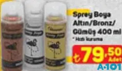 SPREY BOYA ALTIN/BRONZ/GÜMÜŞ 400 ML SPREY BOYA ALTIN/BRONZ/GÜMÜŞ 400 ML